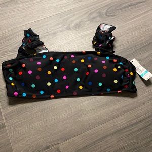 No boundaries polkadot bikini top
